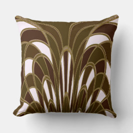 Pilz Abstrakt - Art Deco - Cattail Kissen