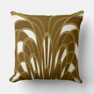 Pilz Abstrakt - Art Deco - Herbst Kissen