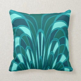 Pilz Abstrakt - Art Deco - Ozean Kissen