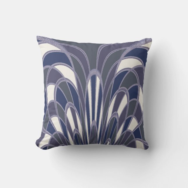 Pilz-abstrakter - Kunst-Deko - Himmel Kissen (Vorderseite)