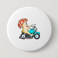 Pilz als Fahrrad mit Motorrad