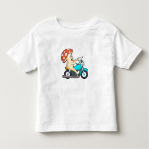 Pilz als Fahrrad mit Motorrad Kleinkind T-shirt