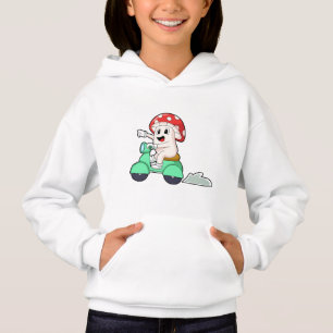 Pilz als Fahrrad mit Scooter.PNG Hoodie
