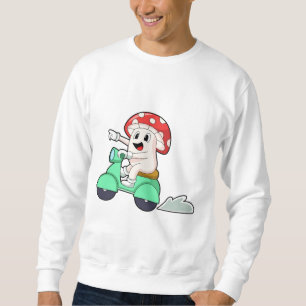 Pilz als Fahrrad mit Scooter.PNG Sweatshirt