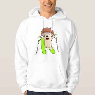 Pilz als Skifahrer mit Ski Hoodie