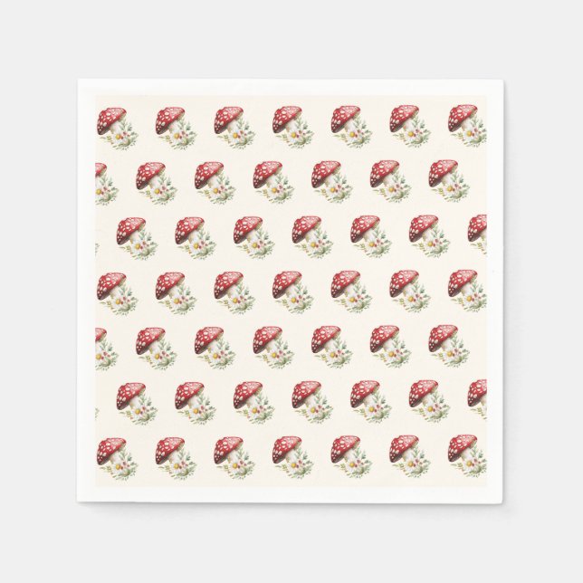 Pilz-Baby-Party Serviette (Vorderseite)
