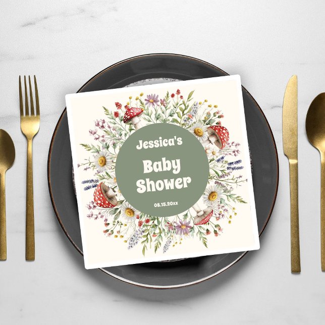 Pilz-Baby-Party Serviette (Von Creator hochgeladen)