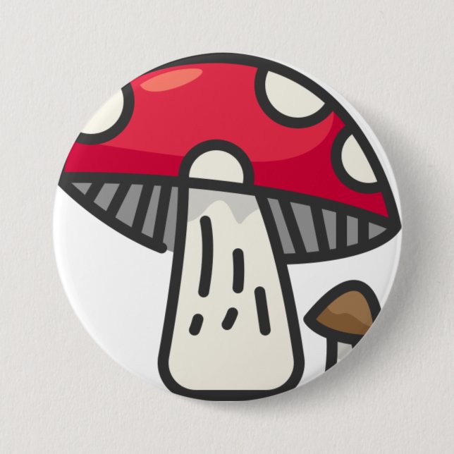 Pilz Button (Vorderseite)