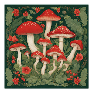 Pilz Cottagecore Poster