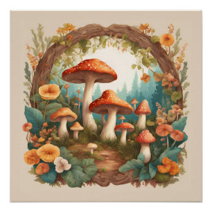 Pilz Cottagecore Poster