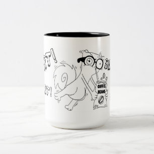 Pilz-E Kaffeesnort-Tasse Zweifarbige Tasse