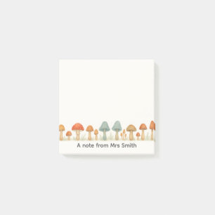 Pilz Fungi ein Hinweis von Lehrer Post-it Klebezettel