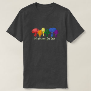 Pilz für die Liebe - subtiler Regenbogen-LGBTQ+-Pr T-Shirt