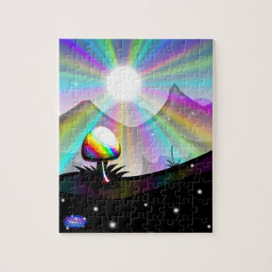 Pilz-Gebirgspuzzlespiel Puzzle