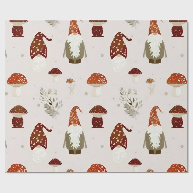 Pilz Geschenkpapier (Flach)