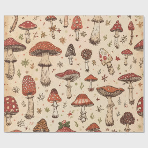 Pilz Geschenkpapier