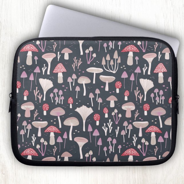 Pilz Giftpilz Pilze Laptopschutzhülle (Mushroom toadstool fungi laptop sleeve case)