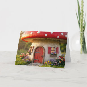 Pilz-Hütte zum Geburtstag Karte