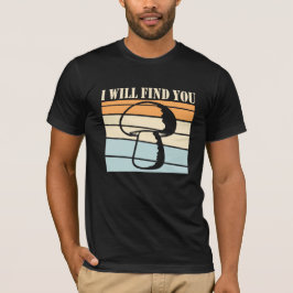 Pilz Ich Werde Dich Finden Retro-Sonnenuntergang-S T-Shirt