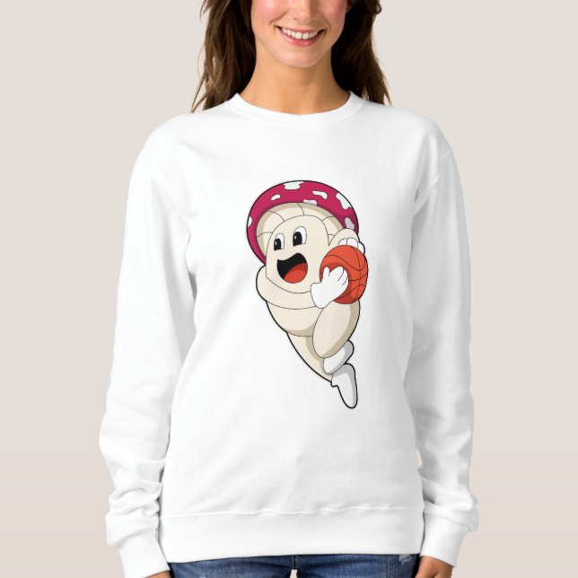 Pilz im Basketballsport Sweatshirt (Vorderseite)