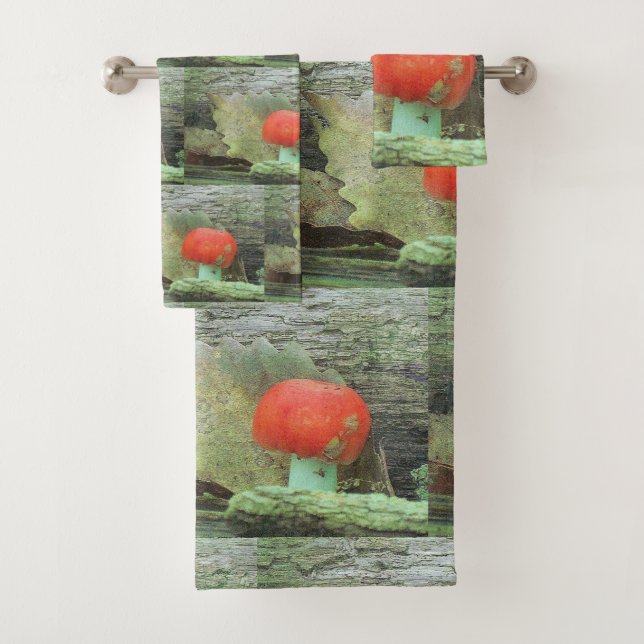 Pilz im Holz Badhandtuch Set (Insitu)