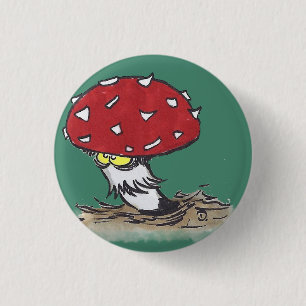 Pilz-Knopf-Abzeichen Button