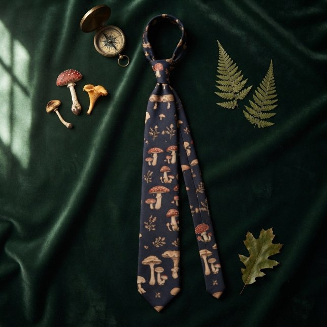 Pilz & Laub Krawatte (Von Creator hochgeladen)