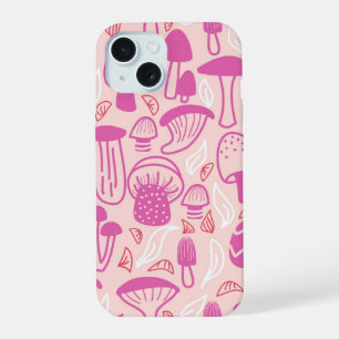 Pilz Magenta Pink iPhone 15 Hülle