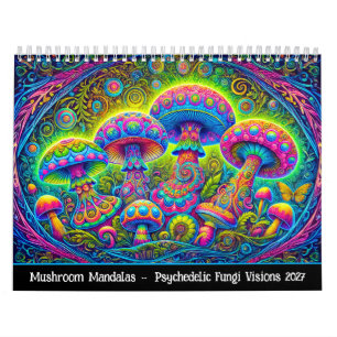 Pilz-Mandalas – psychedelische Pilzvisionen Kalender