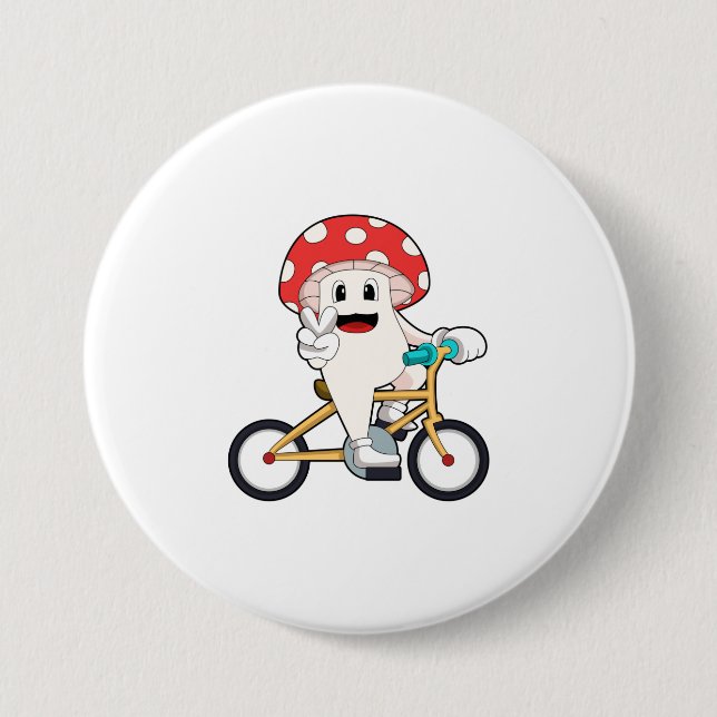 Pilz mit Fahrrad.PNG Button (Vorderseite)