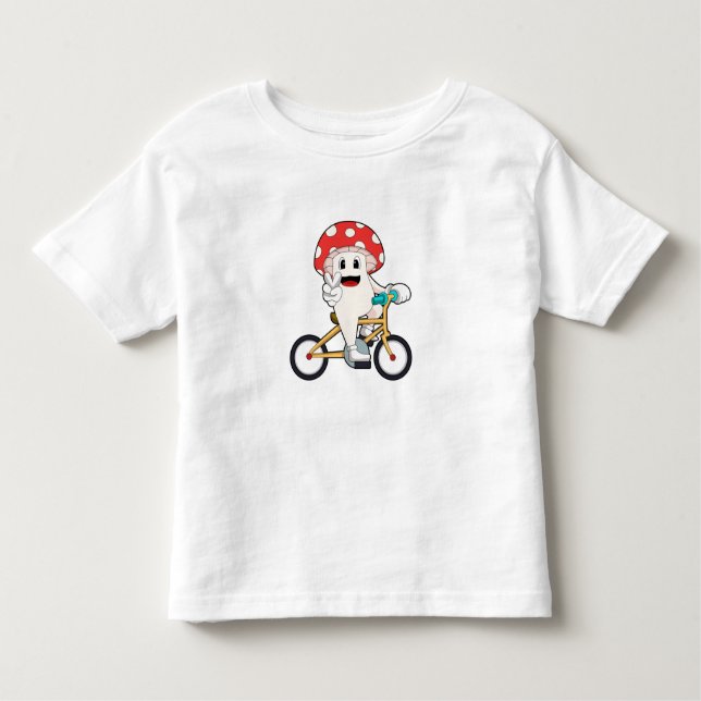 Pilz mit Fahrrad.PNG Kleinkind T-shirt (Vorderseite)