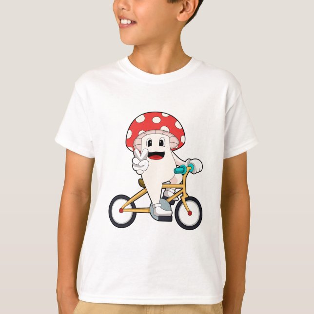 Pilz mit Fahrrad.PNG T-Shirt (Vorderseite)