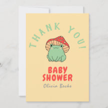 Pilz mit Frog Baby Dusche