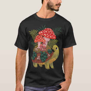 Pilz-Pflanzen-Schildkröte T-Shirt