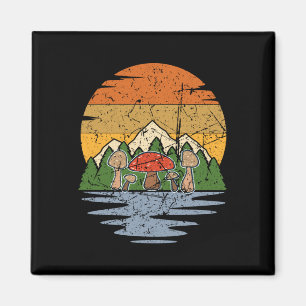 Pilz-Picking Retro Magnet