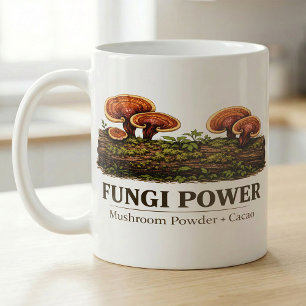Pilz Power Forestcore Mykologie Kaffeetasse