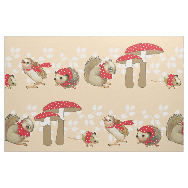 Pilz-Punkt dito Stoff (Fat Quarter (45,7 x 55,9 cm))