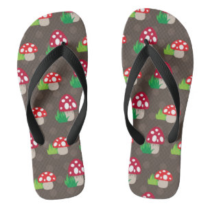 Pilz scherzt Muster Flip Flops