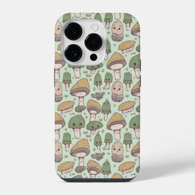 Pilz süchtig iPhone 14 Pro Hülle (Rückseite)