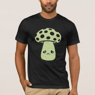 Pilz Trauriges Unglückliches Gesicht Kawaii Enttäu T-Shirt