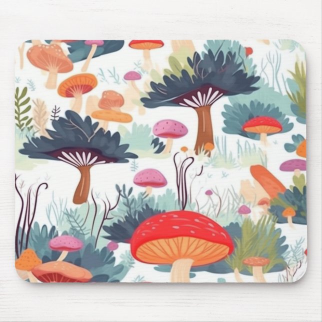 Pilz- und Baumdesign Mousepad (Vorne)