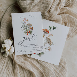 Pilz- und Erdbeerendusche Einladung