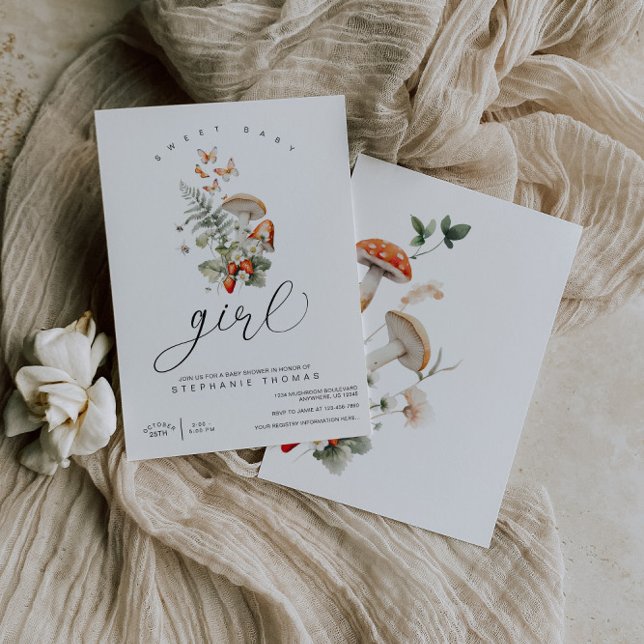 Pilz- und Erdbeerendusche Einladung (Von Creator hochgeladen)