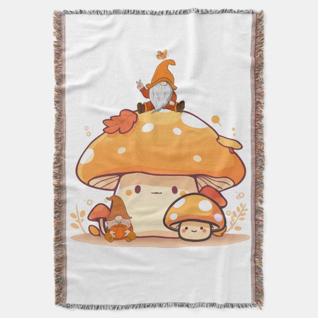 Pilz und Gnome Fall Decke (Vorderseite Vertikal)