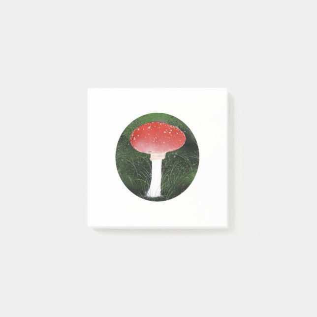 Pilz- und Schwongy-Moos Post-it Klebezettel (Vorderseite)