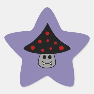 Pilz-Vampir-Aufkleber Stern-Aufkleber