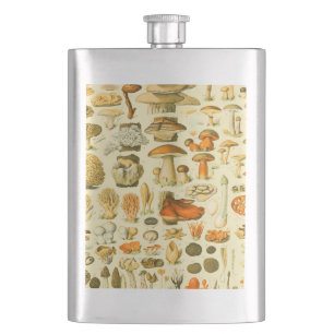 Pilz Vintage Toadstool Antike Kunst Flachmann