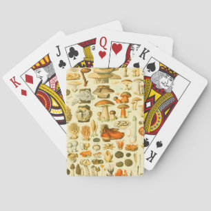 Pilz Vintage Toadstool Antike Kunst Spielkarten