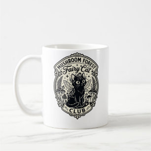 Pilz-Wald-Feenkater-Lustige Katze Grafik - Pilz Kaffeetasse