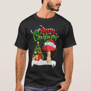 Pilz-Weihnachtsdekorationen Santa Pilz Weihnachten T-Shirt